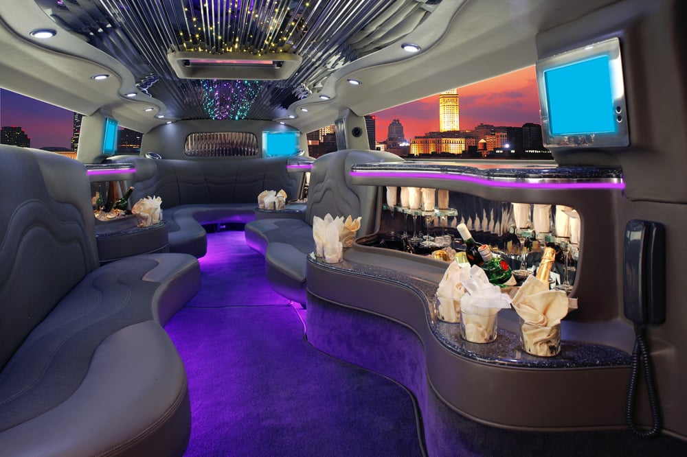 Experience luxury with a spacious 10 passenger limo
