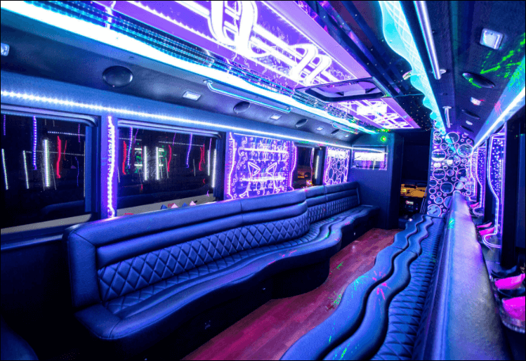 50 Passenger Party Bus - Unlimited Charters