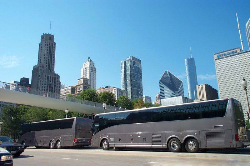 Unlimited Charters Tradeshow Charter Bus