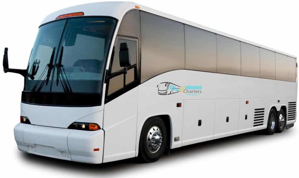 49 passenger coach bus - charter bus - Unlimited Charters - out