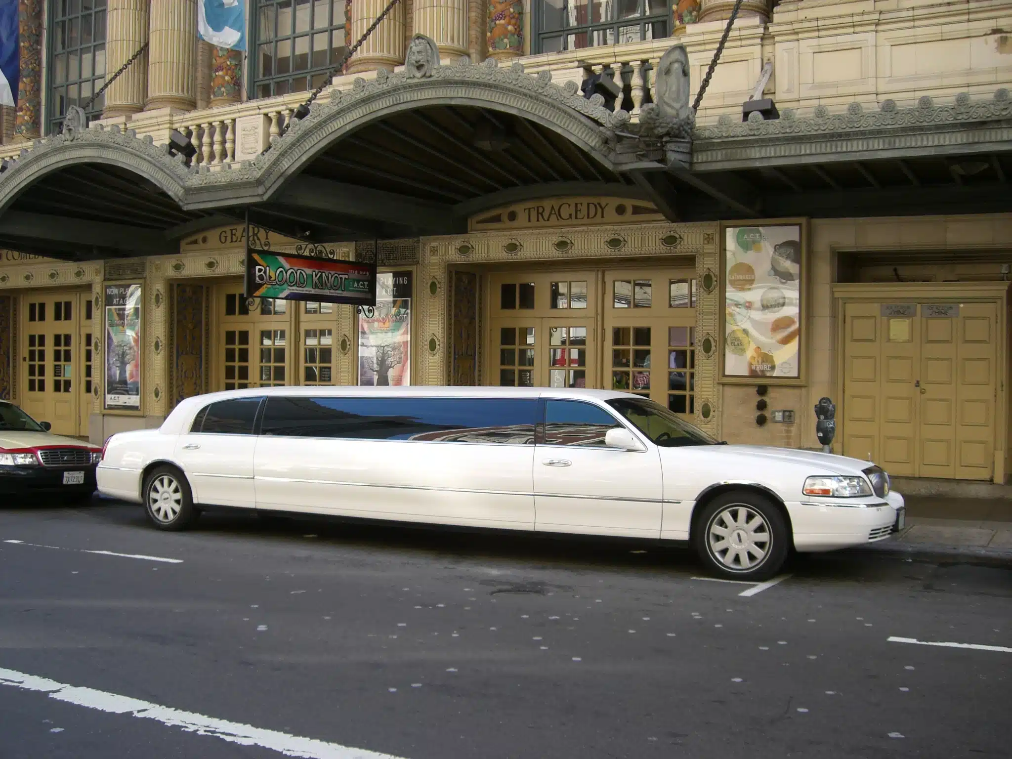 White Stretch Limousine
